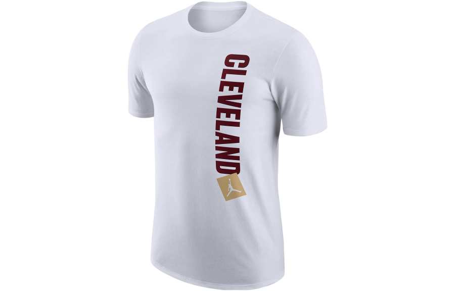 Jordan Jordan T Shirts Men's White Crew Neck Moderate Straight Fit