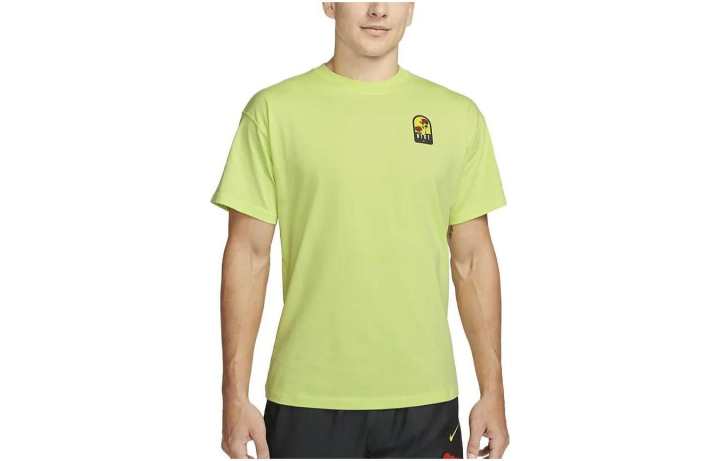 Nike Nike T Shirts Men's Green Crew Neck Thin Other