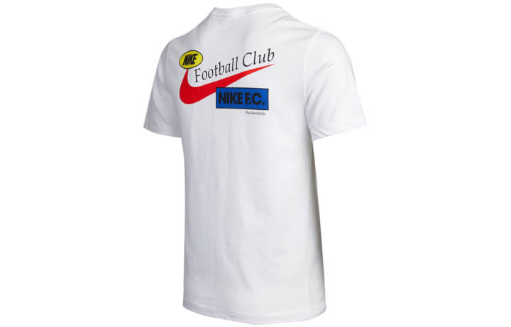 Nike Nike T Shirts Men's White Crew Neck Moderate Straight Fit