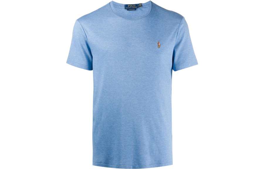 Polo Ralph Lauren Logo Embroidered Crewneck T Shirt