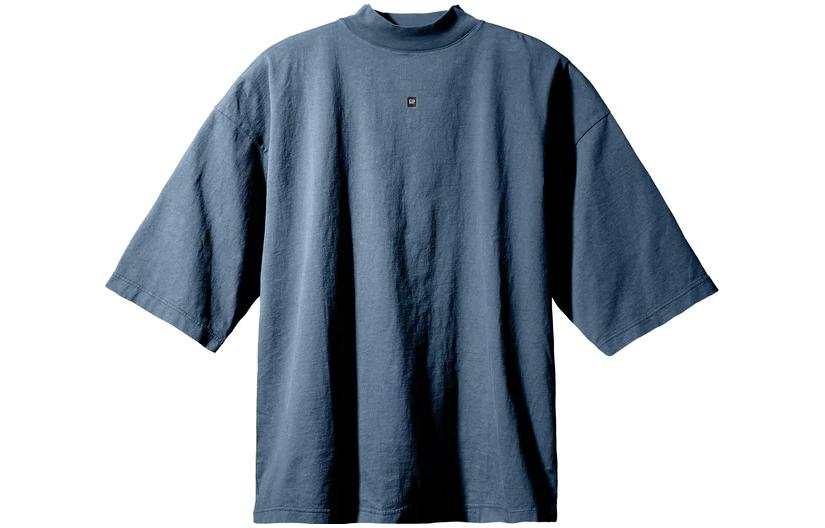 YEEZY Gap X Balenciaga SS22 Logo 3/4 Sleeve Tee T Shirt Unisex Dark Blue