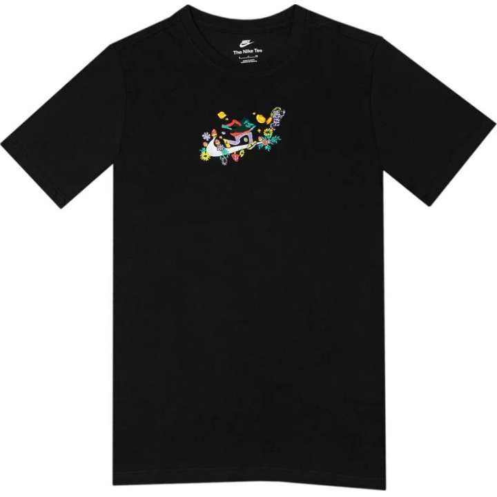Nike Nike T Shirts Men's Black Crew Neck Thin Straight Fit