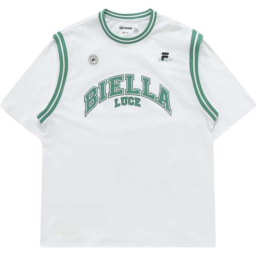 FILA FUSION BASEBALL T Shirt Unisex White