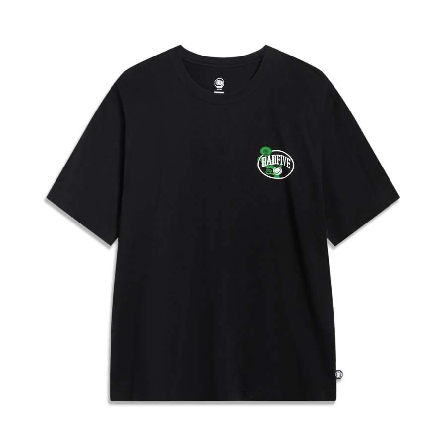 Li-Ning Li Ning T Shirts Men's Crew Neck Moderate Straight Fit