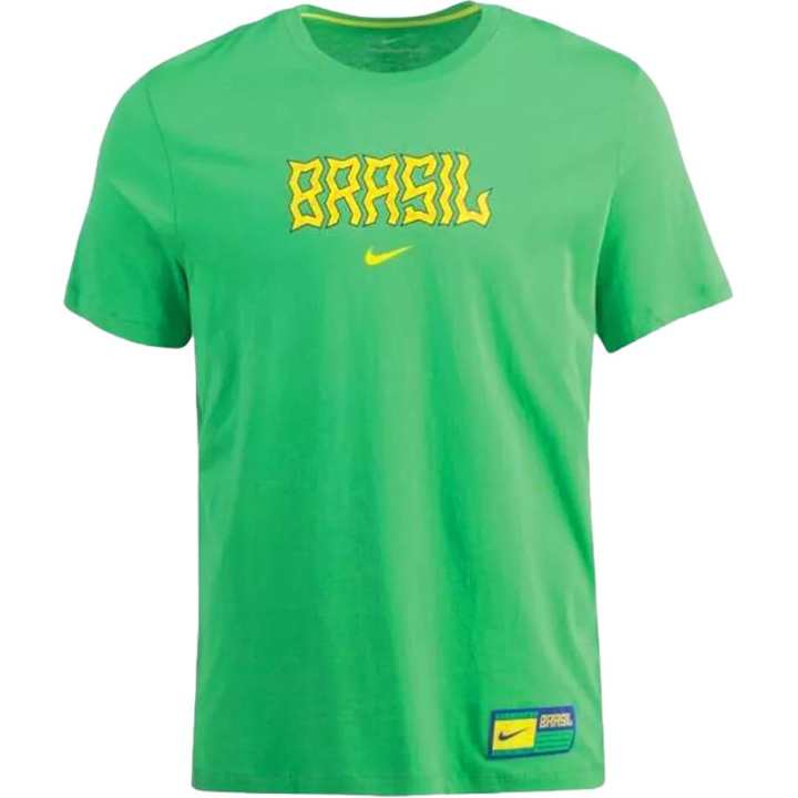 Nike Nike T Shirts Men's Green Crew Neck Moderate