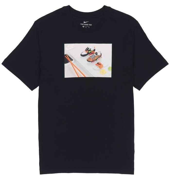 Nike Nike T Shirts Men's Black Crew Neck Moderate Straight Fit