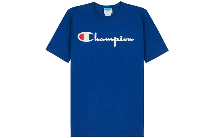 Champion T Shirt US Version Unisex Royal Blue