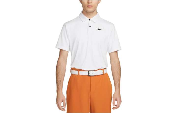 Nike Nike T Shirts Men's White Polo Collar Moderate Straight Fit