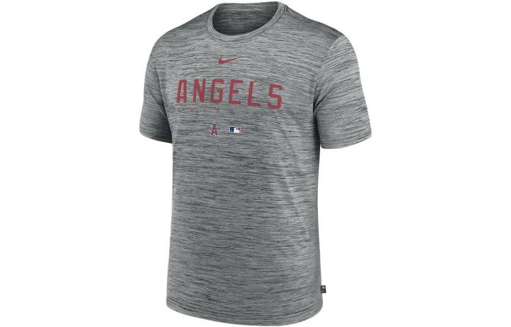 Nike Nike T Shirts Men's Gray Crew Neck Moderate Straight Fit