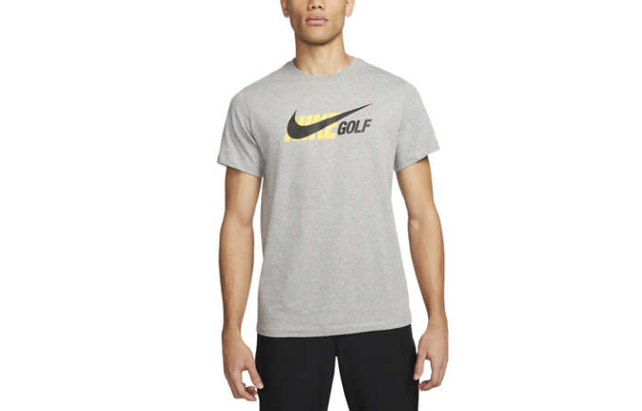 Nike Nike T Shirts Men's Dark Gray Crew Neck Moderate Straight Fit