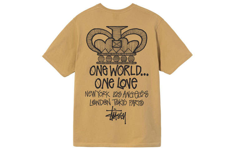 Stussy T Shirts Unisex Crew Neck Moderate Straight Fit