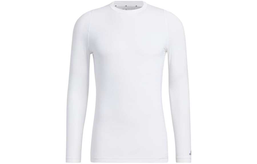 Adidas Adidas T Shirts Men's White Crew Neck Moderate Straight Fit