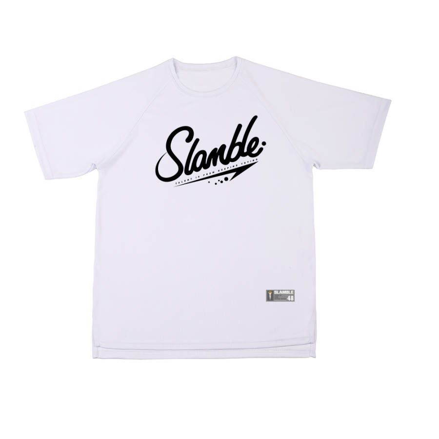 Slamble T Shirts Unisex Crew Neck Thin