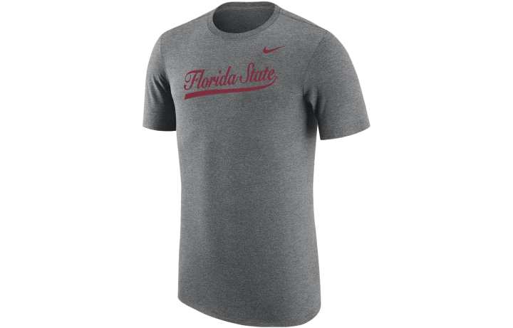 Nike Nike T Shirts Men's Gray Crew Neck Moderate Straight Fit
