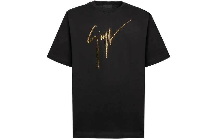 Giuseppe Zanotti rhinestone-embellished logo T-shirt