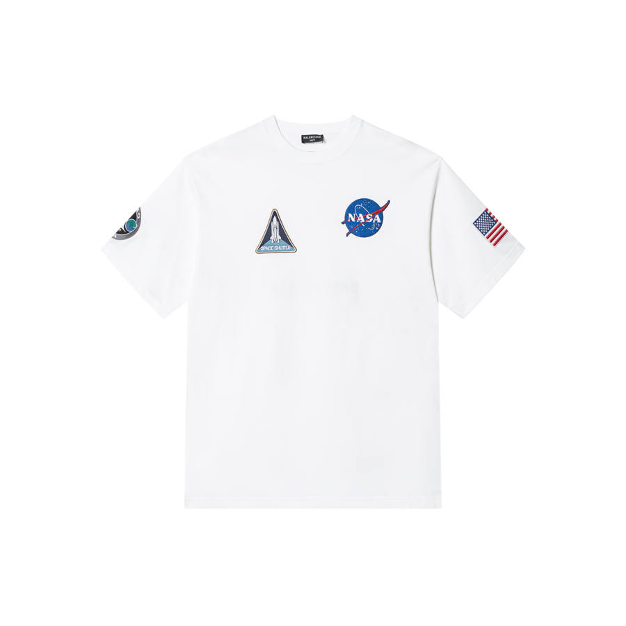 Balenciaga Women'ss Nasa Space Multi Patch T Shirt