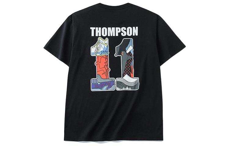 ANTA Basketball Collection T Shirts Men's Black Crew Neck Moderate Straight Fit