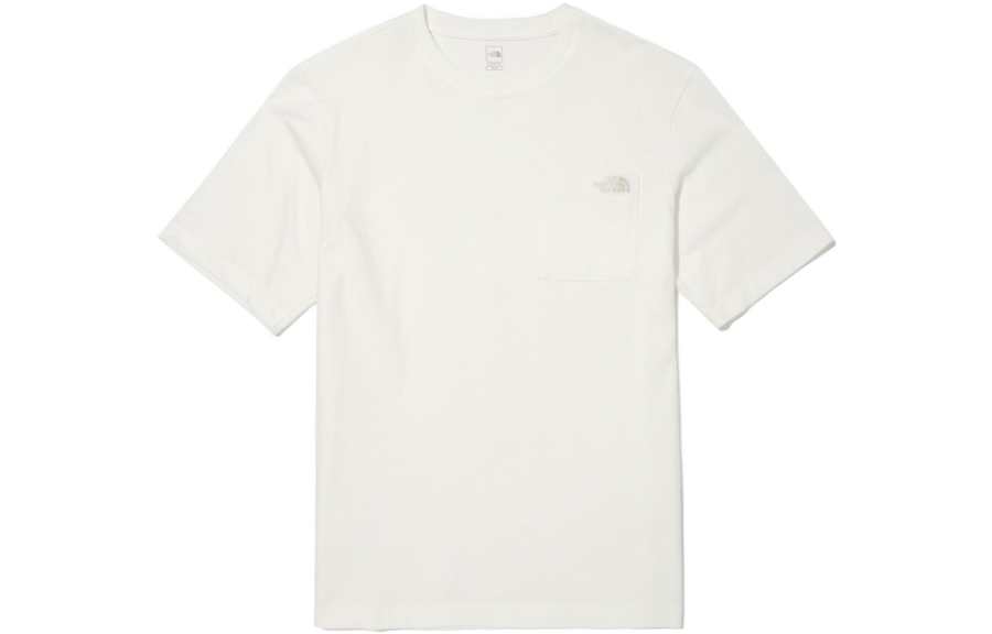 THE NORTH FACE T Shirts Men's White Crew Neck Moderate Straight Fit
