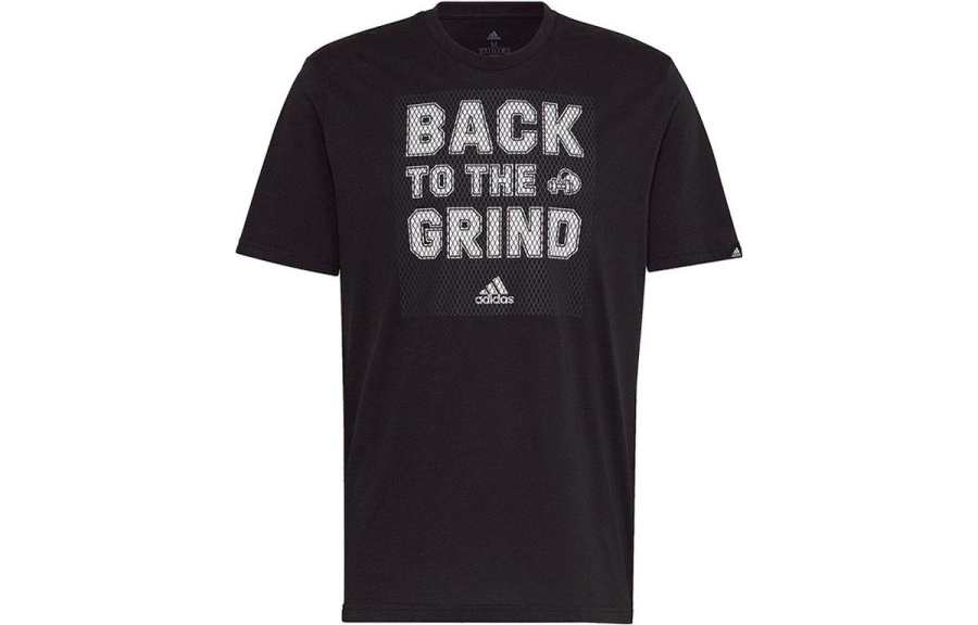 Adidas Adidas T Shirts Men's Black Crew Neck Moderate