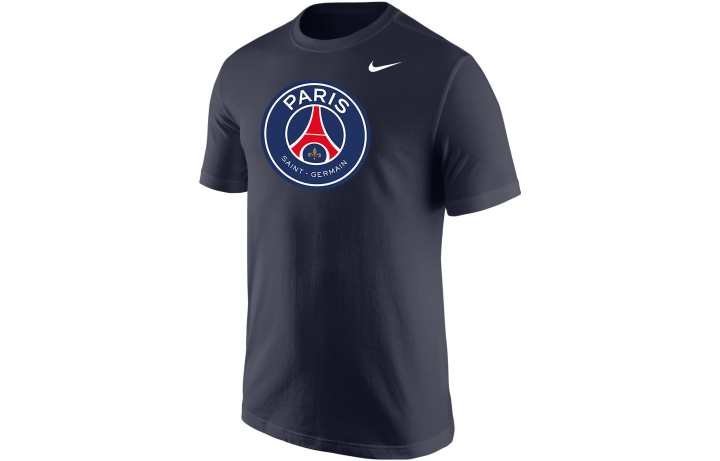 Nike Nike T Shirts Men's Marine Blue Crew Neck Moderate Straight Fit