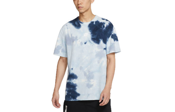 Nike Nike T Shirts Men's Slate Blue Crew Neck Moderate Straight Fit