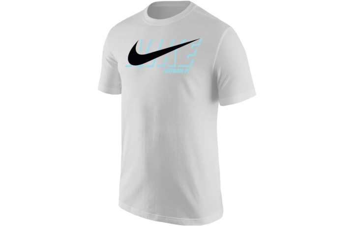 Nike Nike T Shirts Men's White Crew Neck Moderate Straight Fit