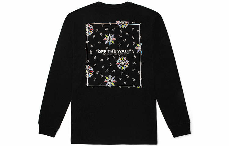 Vans T Shirts Unisex Black Crew Neck Moderate Straight Fit