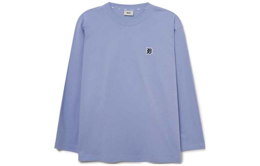MLB T Shirts Unisex Purple Crew Neck Moderate Straight Fit