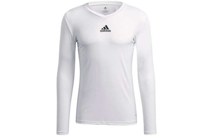 Adidas Adidas T Shirts Men's White Crew Neck Moderate Straight Fit