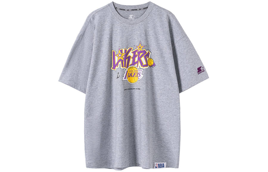 STARTER STARTER x NBA T Shirt Unisex Light Gray