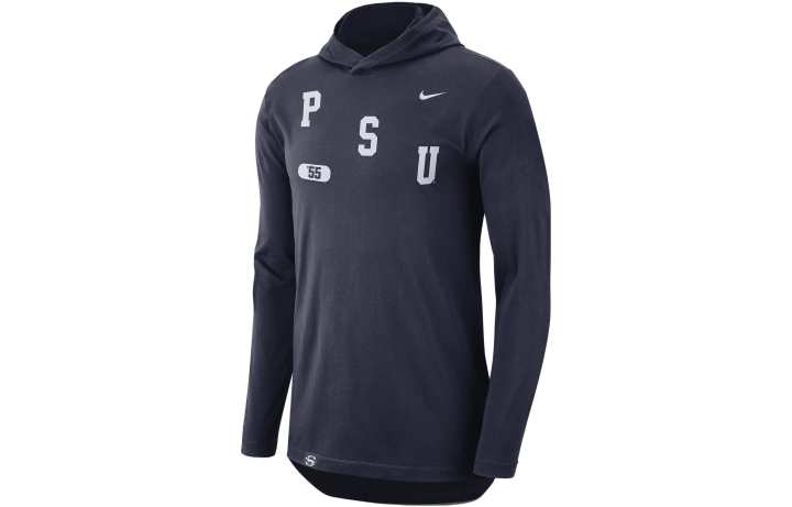 Nike Nike T Shirts Men's Marine Blue Hooded Moderate Straight Fit
