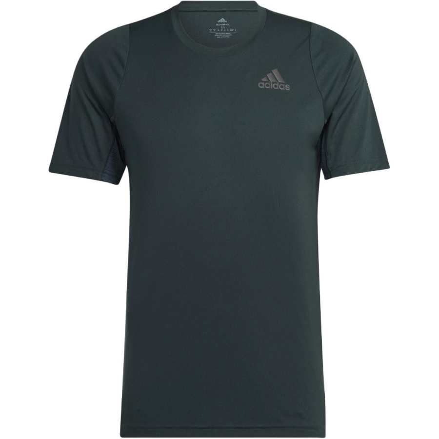 Adidas Adidas T Shirts Men's Green Crew Neck Moderate Straight Fit