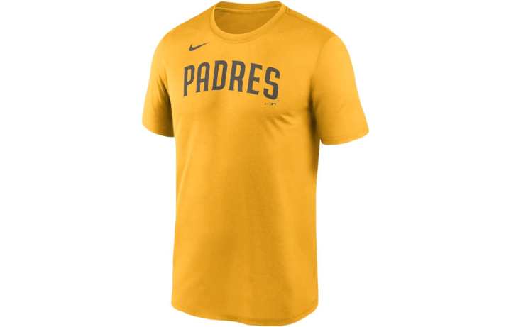 Nike Nike T Shirts Men's Yellow Crew Neck Moderate Straight Fit