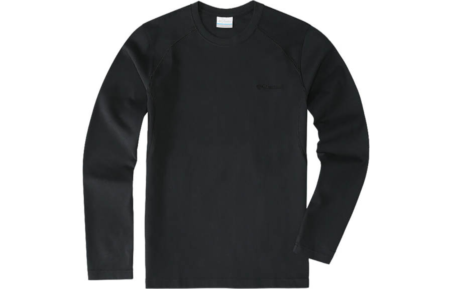 Columbia T Shirts Men's Black Crew Neck Moderate Straight Fit