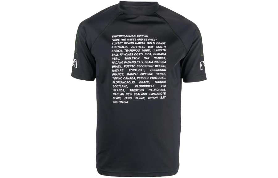 EMPORIO ARMANI T Shirts Men's Black Crew Neck