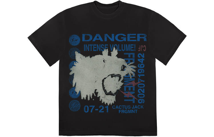 Travis Scott Travis Scott Cactus Jack For Fragment Danger Tee
