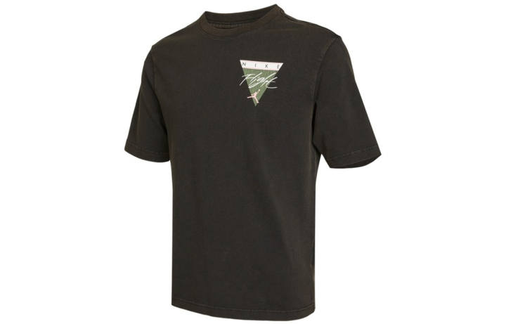 Jordan Jordan Flight Essentials T Shirts Men's Black Crew Neck Moderate Straight Fit