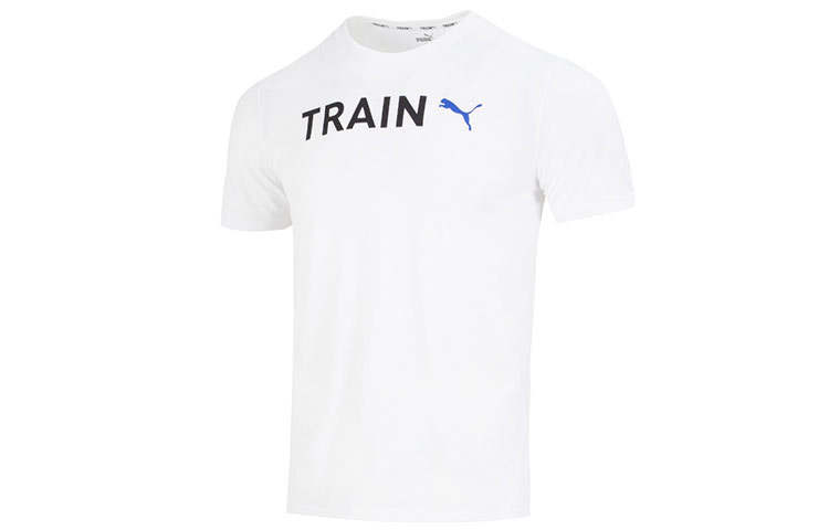 PUMA Drop Shoulder Sleeve T-Shirt Men's White