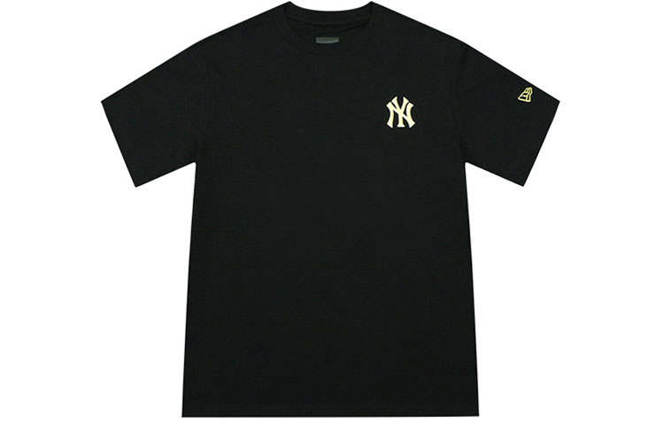 New Era T Shirt Couple, Trendy And Versatile Unisex Black