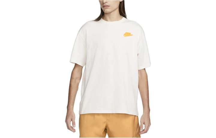 Nike Nike T Shirts Men's White Crew Neck Moderate Straight Fit