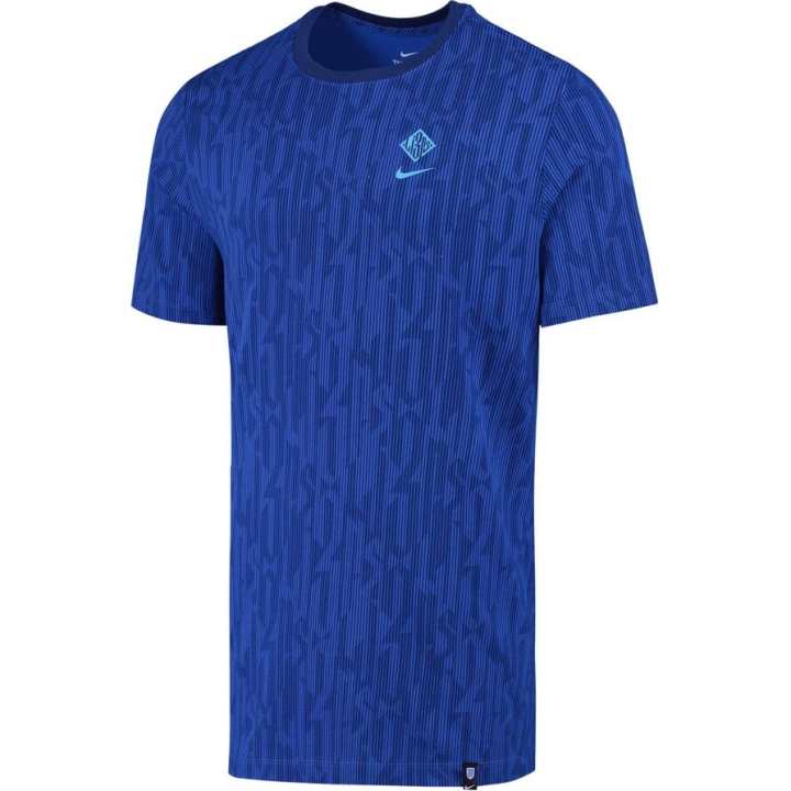 Nike Nike T Shirts Men's Blue Crew Neck Moderate
