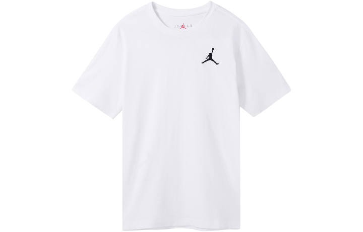 Jordan Jordan T Shirts Men's White Crew Neck Moderate Straight Fit
