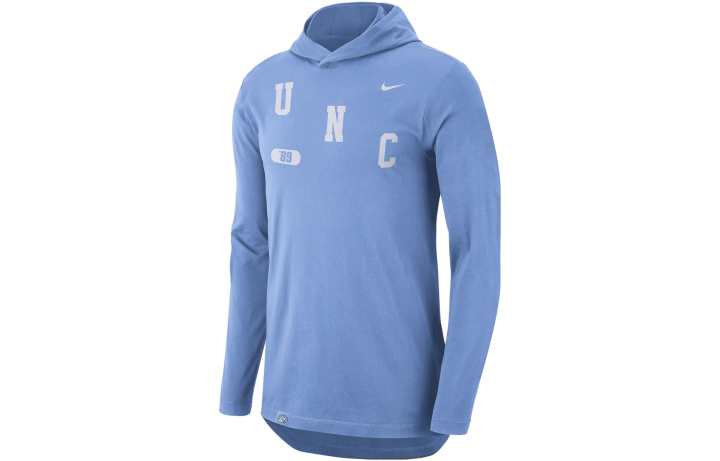 Nike Nike T Shirts Men's Blue Hooded Non Detachable Moderate