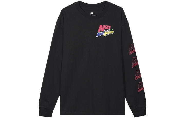 Nike Nike T Shirts Men's Black Crew Neck Moderate Straight Fit
