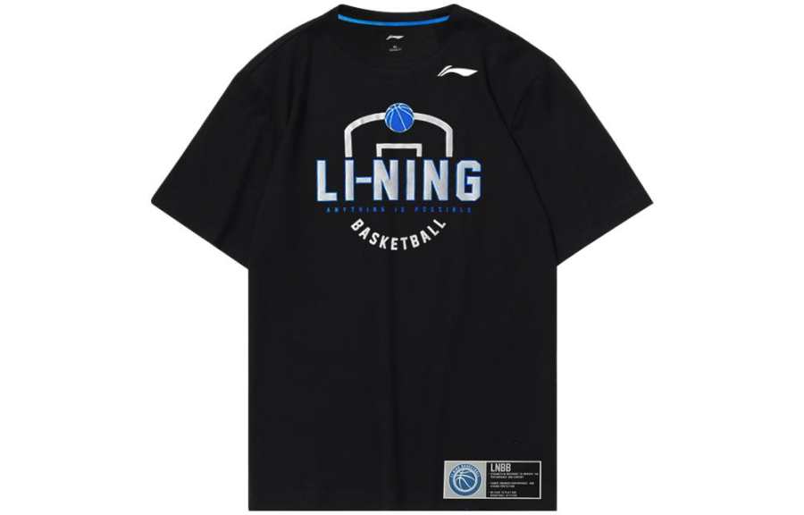Li-Ning Li Ning Sports Basketball Collection T Shirt Men's Black