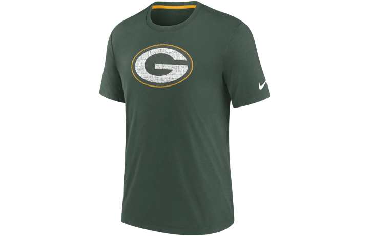 Nike Nike T Shirts Men's Green Crew Neck Moderate Straight Fit