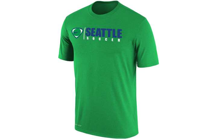 Nike Nike T Shirts Men's Green Crew Neck Moderate Straight Fit