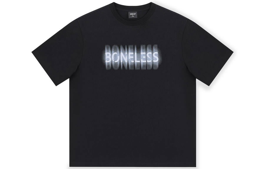 BONELESS T Shirts Unisex Crew Neck Moderate Straight Fit