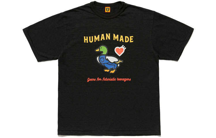 HUMAN MADE T Shirts Unisex Crew Neck Moderate Straight Fit