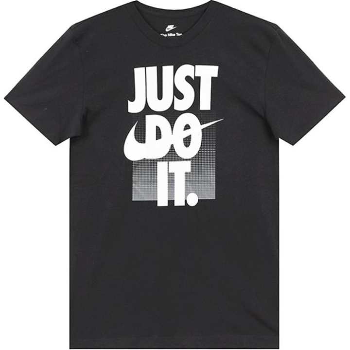 Nike Nike T Shirts Men's Black Crew Neck Moderate Straight Fit
